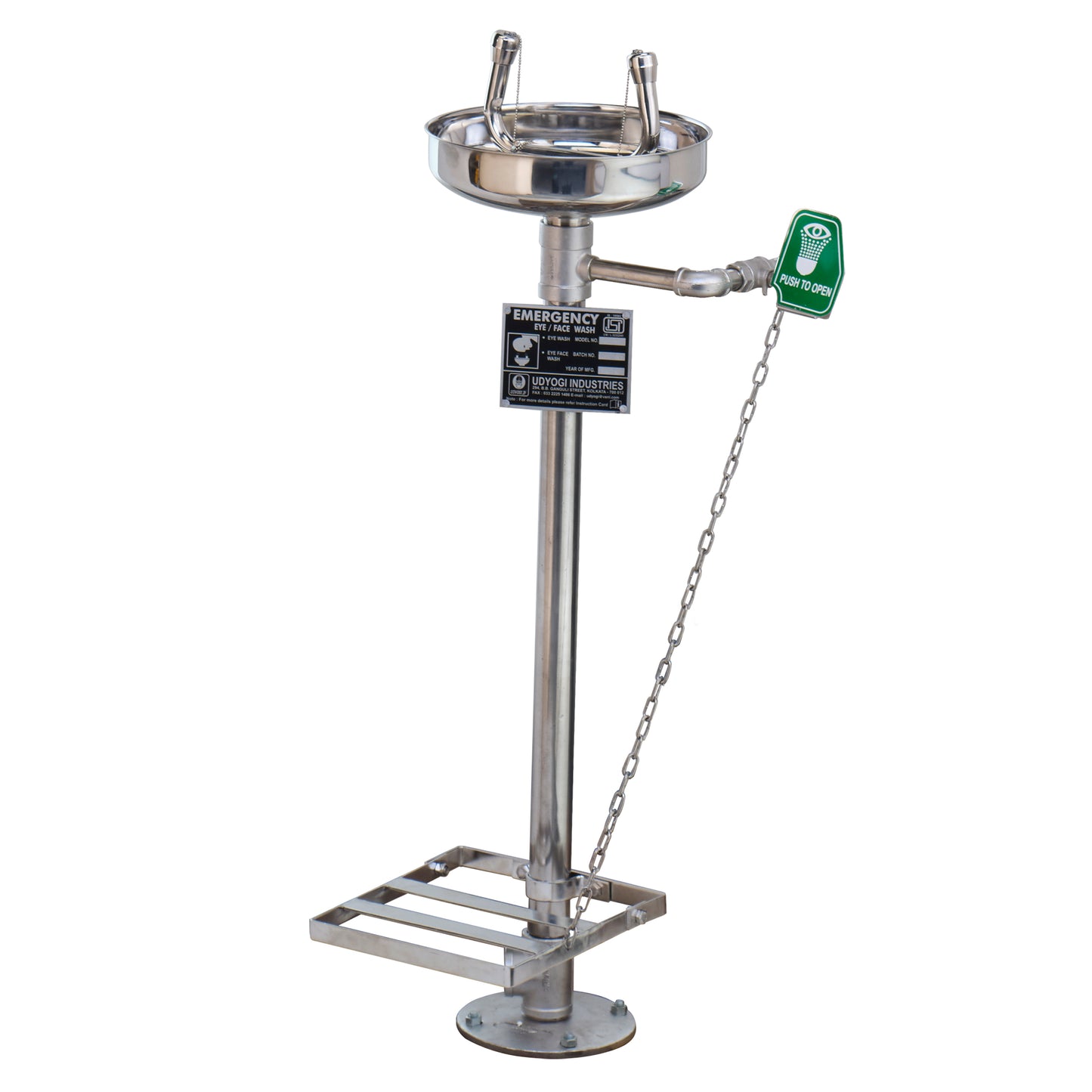 Udyogi Emergency Eye/Face Wash 4710 SS Fountain with Pedal