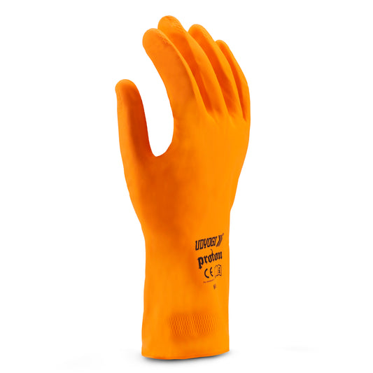 Udyogi Proton Natural Rubber Gloves Safety Gloves (Pack of 100)