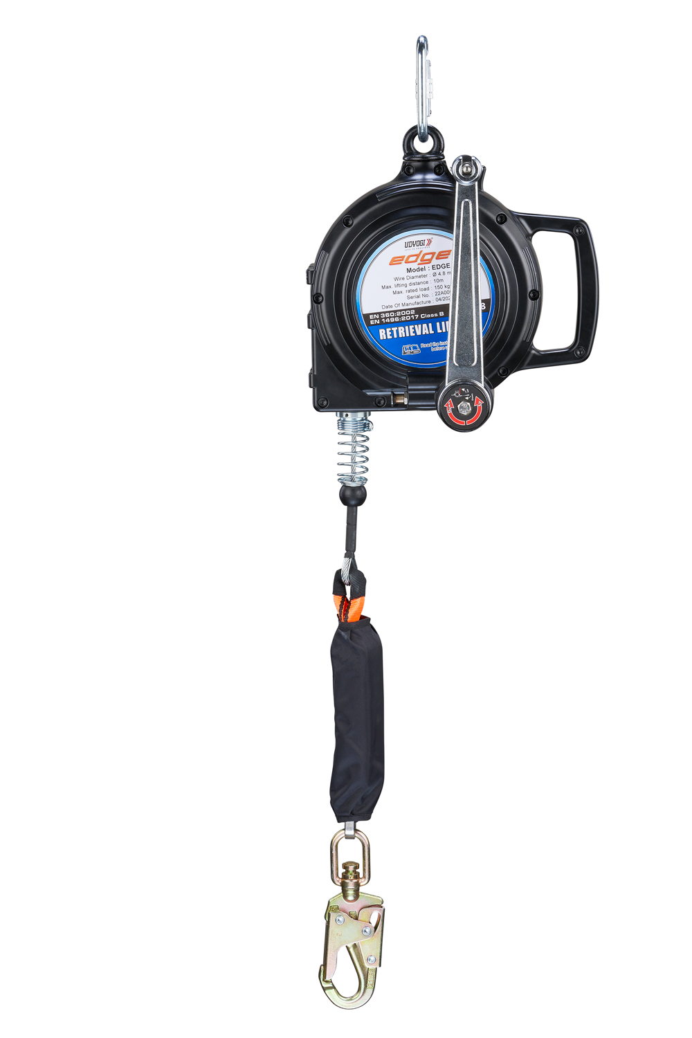 Fall Indicator Rope Udyogi Edge Re 10mtr Retractable Fall Arrester With Retrieval Hand Win ...