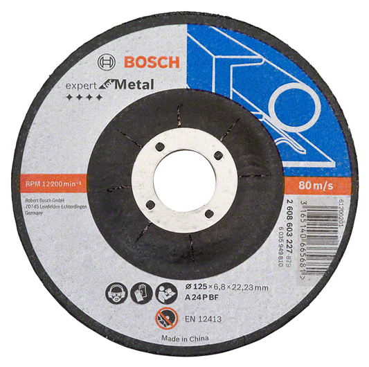 Bosch Grinding Wheel 5 Inches 125mm Metal