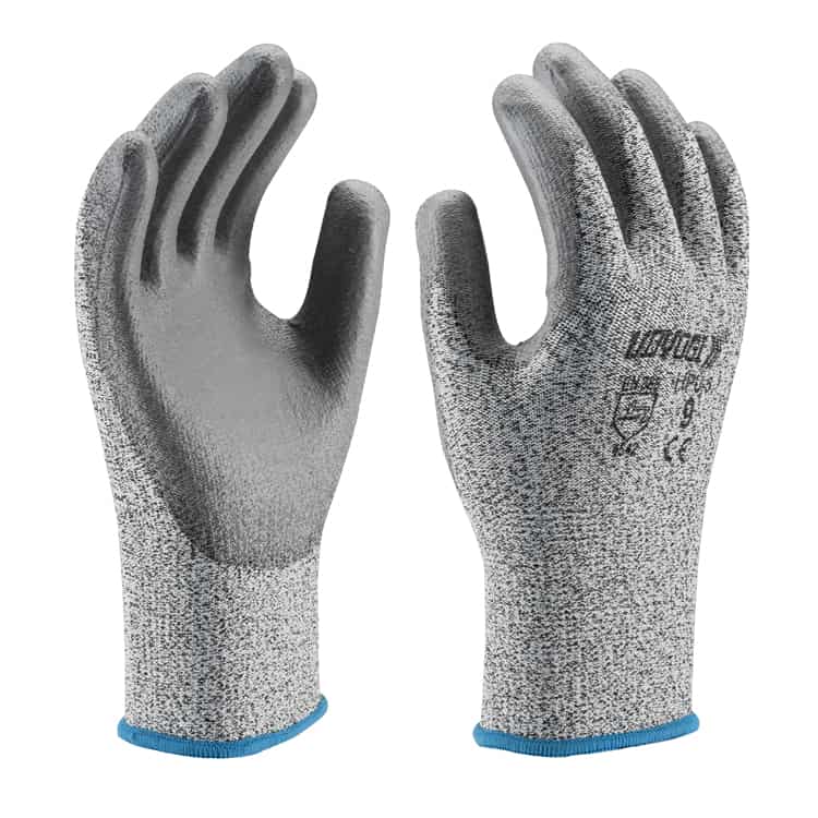 Udyogi HPU 5 (Cut Level 5 Liner – Palm Pu Coated) Safety Glove (Pack of 10)