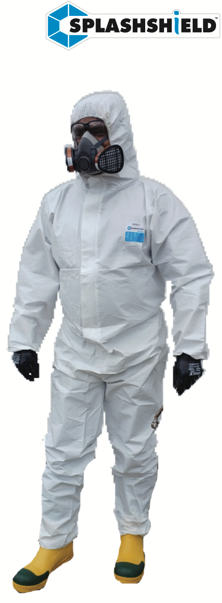 Udyogi SS200 SPLASHSHIELD PROTECTIVE COVERALL WHITE TYPE 5&6 (Pack of 10)